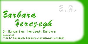 barbara herczegh business card